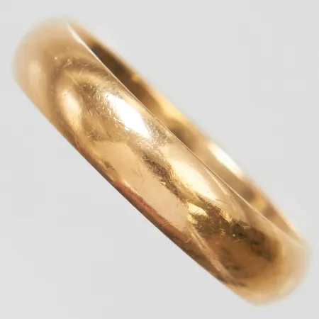 Ring slät stl:20¾,. bredd 5mm, personlig gravyr, 18K Vikt: 6 g