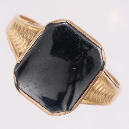 Klackring hematit stl:20½ 18K Vikt: 5,9 g