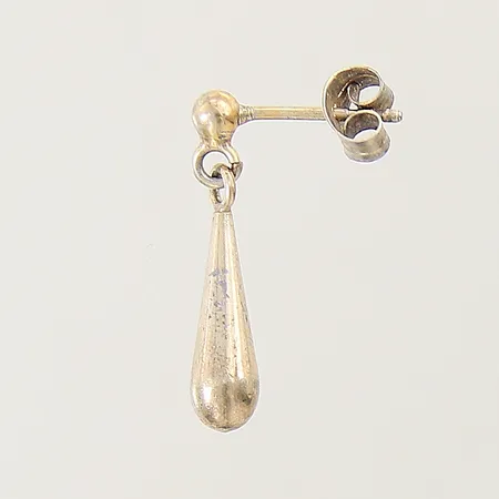 Udda örhänge droppe 20x4mm förgylld silver 830/1000 Vikt: 1,2 g