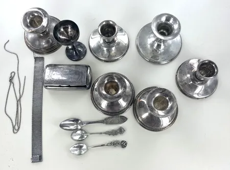 Div silver föremål silver 830/1000 bv 770gr Vikt: 770 g