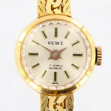 Damur Vewé 18K Ø16mm manuell, längd 17-18,5cm, 18K i länk, brv 23,9gram Vikt: 23,9 g