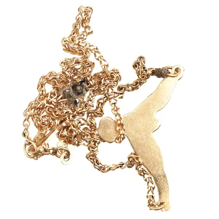 defekt collier, 14K Vikt: 3,1 g