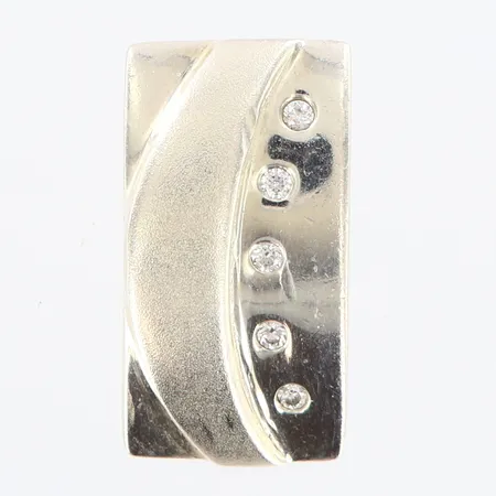 Hänge med stenar Guldfynd, längd 17mm, bredd 9mm, silver 925/1000 Vikt: 2,9 g
