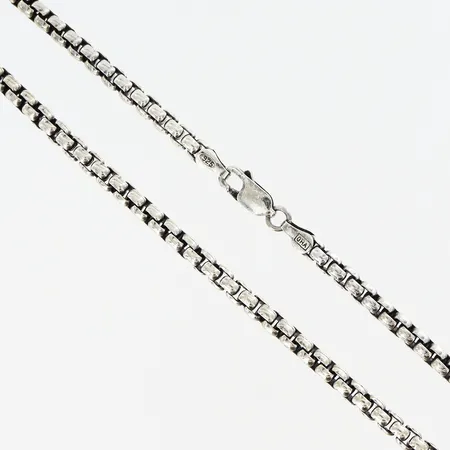 Kedja Guldfynd längd 47cm, bredd 3,5mm, silver 925/1000 Vikt: 31,4 g