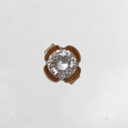 Ring med bergskristall, Stl:16¼, bredd: 6-16,6mm, justerbar storlek, Alton, 830/1000 silver Vikt: 5,6 g