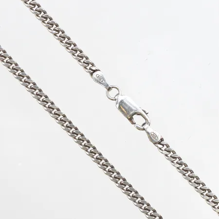 Kedja pansarlänk 45cm, bredd: 3,1mm, 925/1000 silver Vikt: 12 g