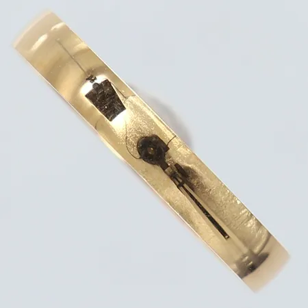 Ring slät Schalin stl:19 bredd 3mm 18K.  Vikt: 1,8 g