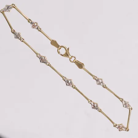 Armband längd 19cm bredd 1,5mm 18K Vikt: 5,1 g