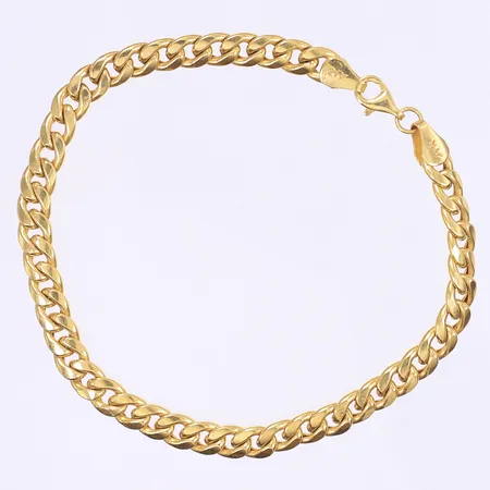 Armband Pansar 20cm bredd 5mm 21K Vikt: 8,5 g