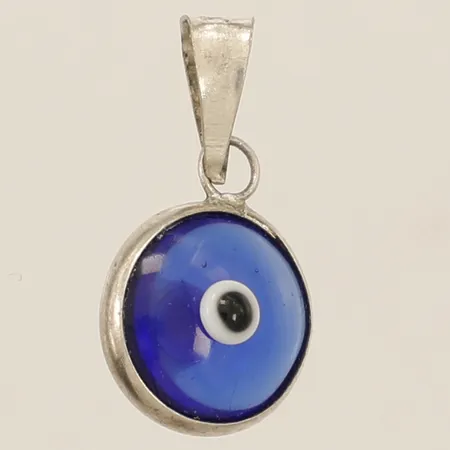 Häng med blå emalj längd 18,6mm bredd 9,6mm silver 925/1000 Vikt: 0,6 g