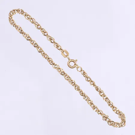Armband Singapore 18,5cm bredd 3mm GHA 18K Vikt: 3,1 g