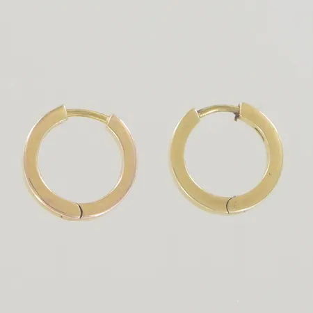 Ett par örhängen diam 1,2 cm, bredd 2 mm,18K Vikt: 3 g