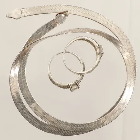 Diverse silver defekt stenar silver 925/1000 Vikt: 17,3 g