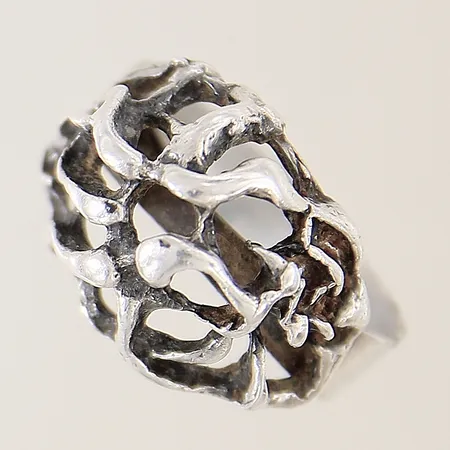 Ring Erik Granit Finland stl:18½ bredd 6,3-14mm sterling silver 925/1000 Vikt: 5,6 g
