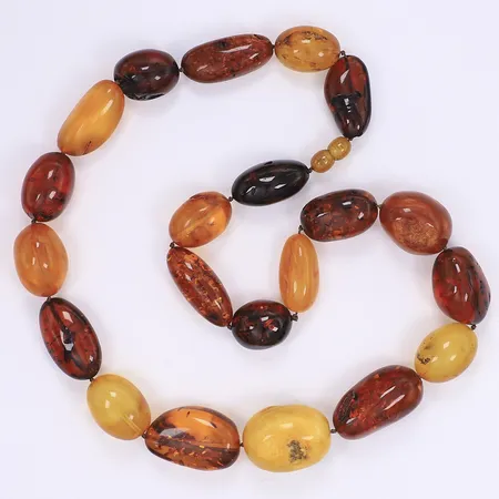 Collier bärnsten 64cm bredd 5-20mm öppningsbart
