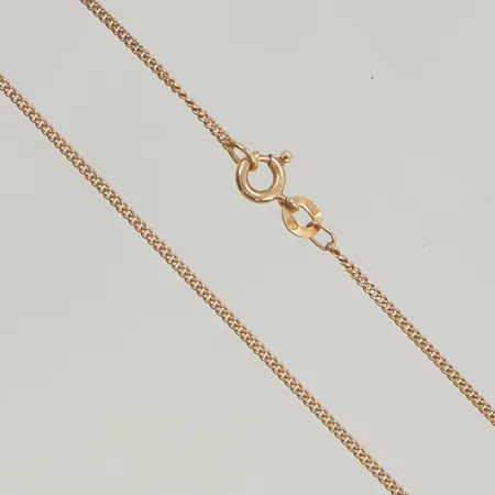 Kedja Pansar 38,5cm, bredd:1,3m 18K 2,8g.