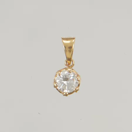 Hänge 5mm med diamant ca0,50ct 18K 0,8g.