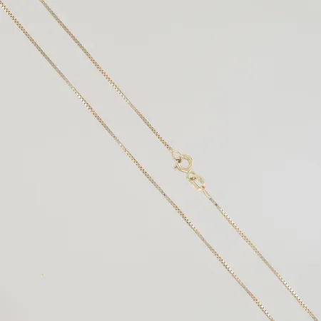 Halskedja venezia längd 41,5 cm, 18K  Vikt: 2,5 g