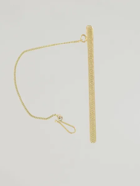 Slipshållare längd 6,3 cm bredd 3 mm, 18K   Vikt: 4,7 g