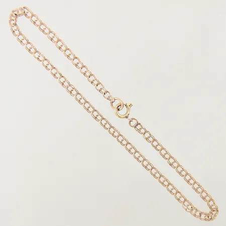Armband Bismarck längd 19cm bredd 2,6mm lås i 18K del av länk utdragen form 14K  Vikt: 1,6 g