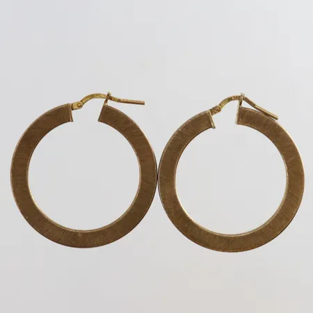 Ett par örhängen creloer Ø24mm förgyllt Silver 925/1000.  Vikt: 5,4 g