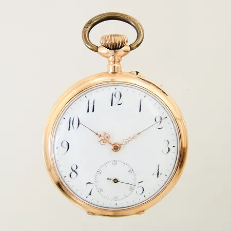 Fickur 14K manuell Ø48mm boett-nr: 220203 innerboett i metall, plexiglas, repig plexiglas samt boett 14K bruttovikt: 72,3g
