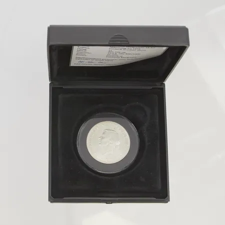 Minnesmynt Prinsesse Margtethe 2 Kroner 16.4.1958 silver s800/1000 15.0g Vikt: 15 g