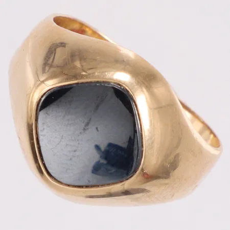 Klackring hematit  stl:19½ 18K Vikt: 4,8 g