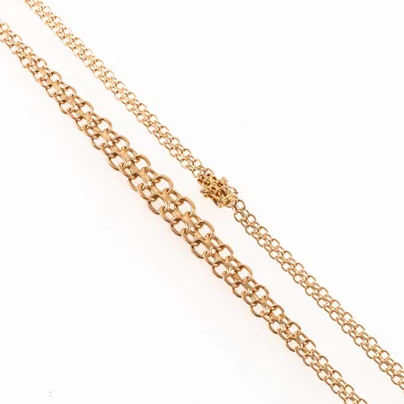 Collier X-länk längd 44cm bredd 4,8-10mm, 18K 18,7g.