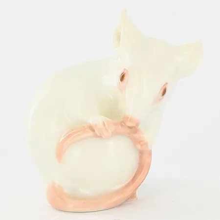 Figurin Bing & Gröndal mus, höjd 4cm, numererad 1728, nagg på fötter 
