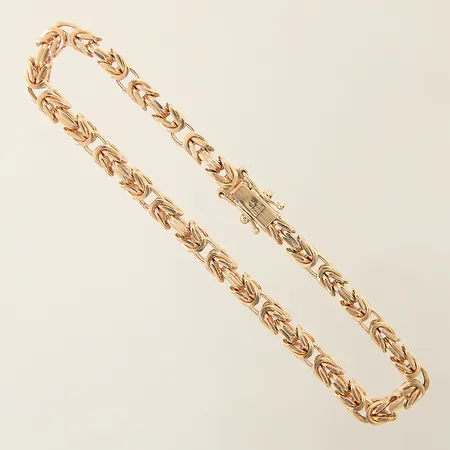Armband Kejsarlänk längd 20,5cm bredd 4mm 18K Vikt: 22,9 g