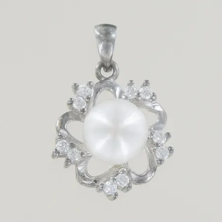 Hänge med stenar längd 2,5 cm bredd 1,5cm, silver 925/1000  Vikt: 3 g
