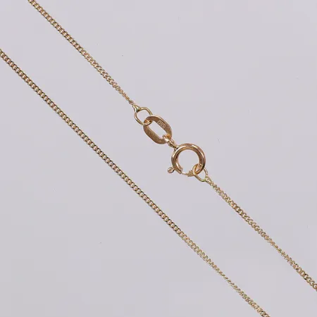 Kedja Pansar längd: ca 36cm bredd: ca 1mm CCC 18K  Vikt: 1,1 g