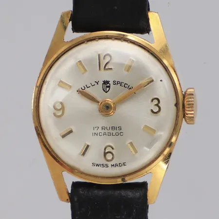 Damur Sully Special 18K, manuell, 16,6mm, boettnr 16280, läderarmband. 