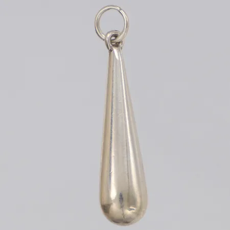 Hänge droppe, längd 30mm, bredd 6mm, silver 925/1000 Vikt: 1 g