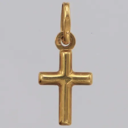 Hänge kors, längd 18,8mm, bredd 8,3mm, 18K  Vikt: 0,5 g