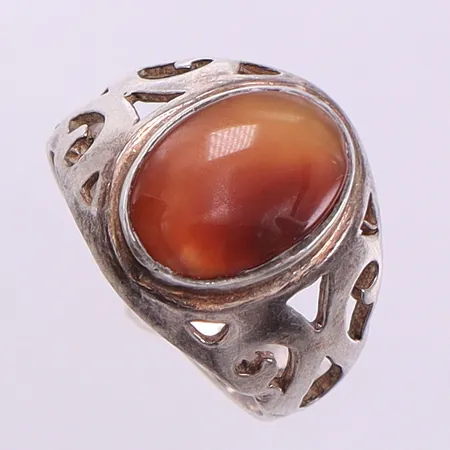 Kedja, ring, udda örhänge, saknar stenar, trasigt, silver 925/1000 Vikt: 17,4 g