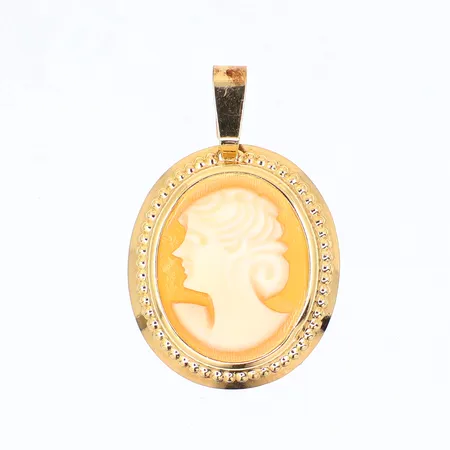Hänge Camé, längd 20mm, bredd 13,2mm, 18K, Vikt: 0,7 g