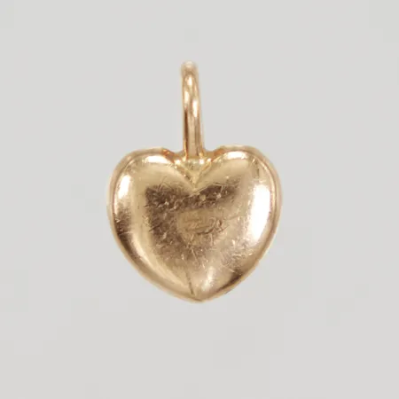 Hänge hjärta längd 14,3mm bredd 10,3mm, Alton år 1985, 18K, Vikt: 2,6 g