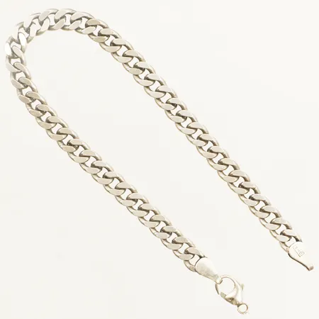 Armband Pansar längd 19,5cm bredd 5,5mm defekt lås silver 925/1000 Vikt: 11,6 g
