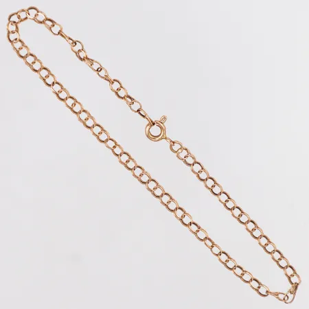 Armband Bismarck längd 19,5cm, bredd 2,4mm, vridna länkar, 18K Vikt: 2 g