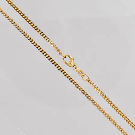 Kedja Pansar längd 55cm bredd ca 2,5mm 18K Vikt: 12,7 g