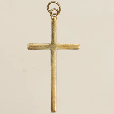 Hänge kors längd 50mm bredd 22mm förgylld silver 925/1000 Vikt: 1,8 g