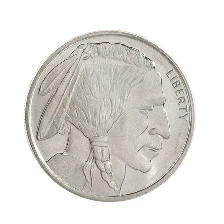 Silvermedalj 999/1000 "LIBERTY GOLDEN STATE MINT", 1/2 Oz, Ø32,5 mm, fint skick, förvaras i myntficka Vikt: 15,6 g