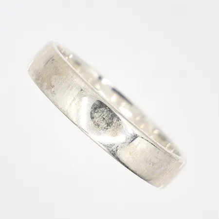 Ring slät stl:17½, bredd: 4mm, GHA silver 925/1000, Vikt: 2,8 g