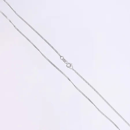 Halskedja pansarlänk 49cm bredd 1mm silver 925/1000 Vikt: 2,6 g