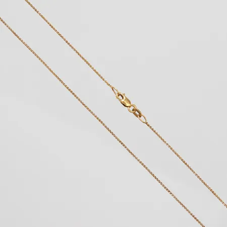Kedja längd 45,5cm, bredd 0,5mm, 14K Vikt: 1,5 g