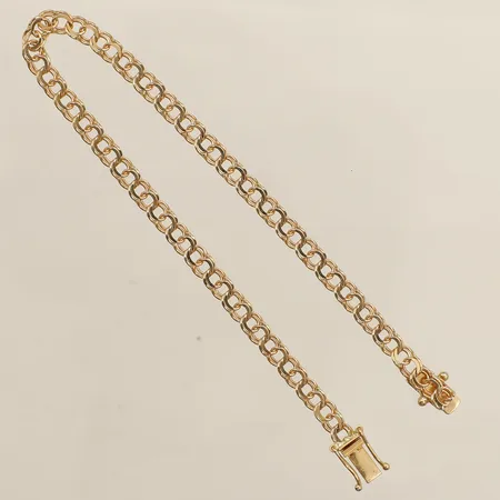 Armband Bismarck längd 18,5cm bredd 3,8mm 18K  Vikt: 5,5 g