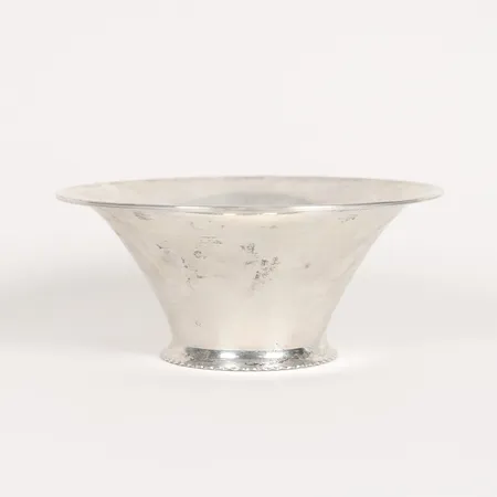 Skål Markströms Guldsmeds Ab KG år 1946, Ø16cm, höjd 7cm, silver 830/1000 Vikt: 135,9 g