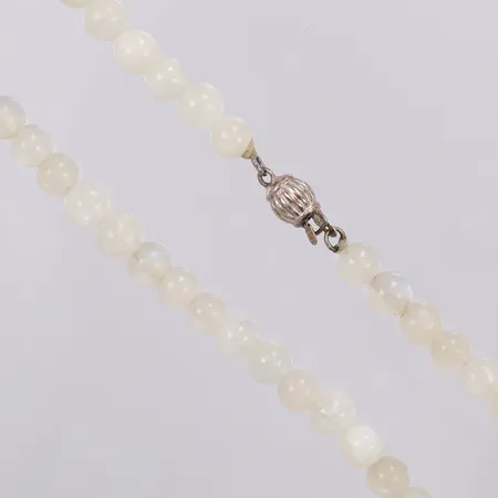 Collier med stenar 43,5cm Ø ca 6mm lås i silver 925/1000 silver Vikt: 0 g